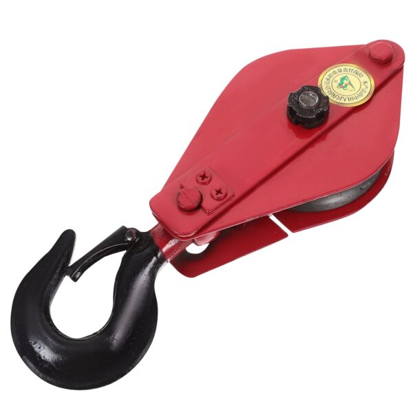 Bloco de levantamento Polia Guindaste, Metal Único Reboque Roda, Pendurado Fio Giratório, Heavy Duty