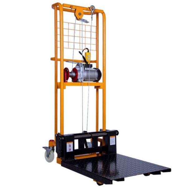 Caminhão de carga e descarga de bateria doméstica, Empilhador elétrico, Empilhador em miniatura, Elevador elétrico pequeno