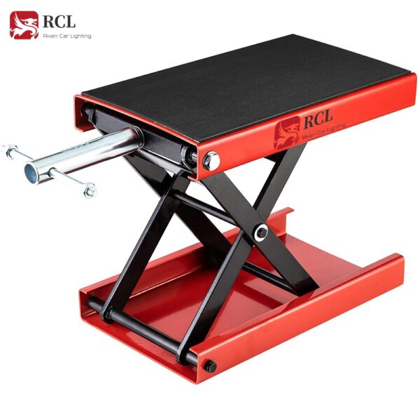 Dilatado scissor elevador jack para rua bicicleta cruiser aventura touring motocicleta capacidade de carga 1200 lb ferramenta manutenção automóvel