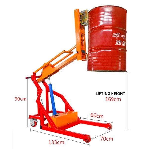 Empilhadeira elétrica portátil 500kg pequeno cilindro de óleo de empilhadeira que segura o caminhão de carga e descarga do elevador elétrico