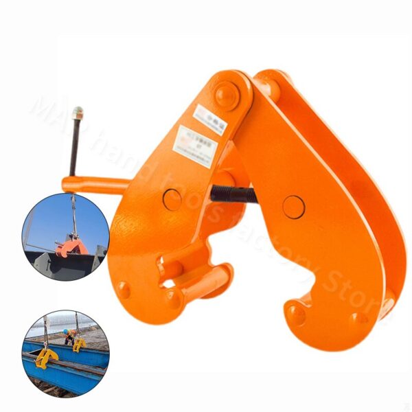 Grampos de levantamento 1ton-10ton yc tipo liga de aço ajustável trilho pinças de levantamento vertical braçadeira resistente braçadeira durável guindaste