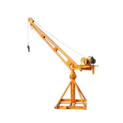 Grua 220v 1 tonelada de gerencio ao ar livre decoração de construção de levantamento de carga grua grua elétrica pequena do agregado familiar