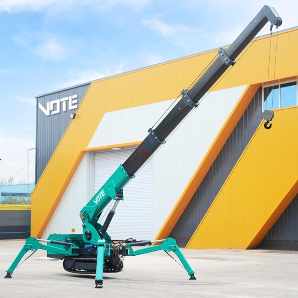 Guindaste de dobramento portátil móvel pequeno de 360 graus giratório para o guindaste estreito da esteira rolante do espaço guindaste de aranha 1t 3t 5t 8t 12t personalizável