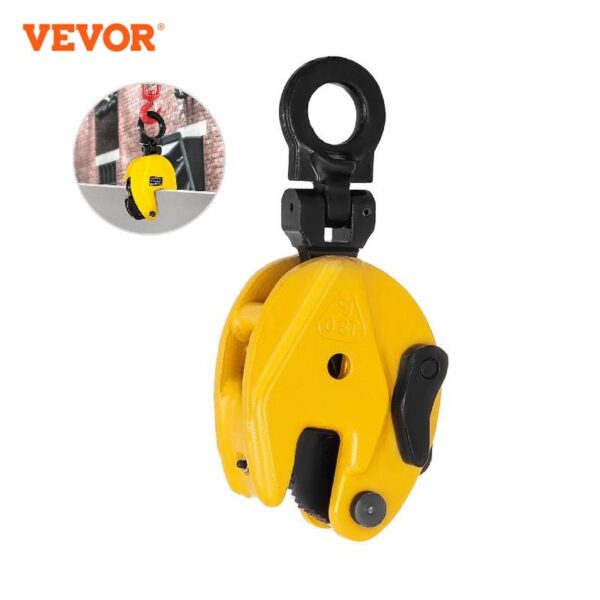 Vevor 0.8t-2t industrial grade vertical braçadeira de placa maxila abertura de chapa de aço levantador para fábricas de aço e canteiro de obras