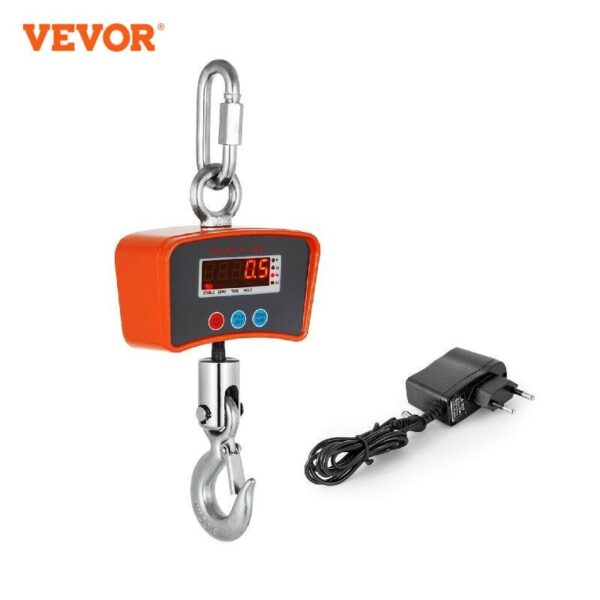 Vevor 1000kg escala de guindaste digital com gancho de suspensão controle remoto mini bascula balance precisão gadgets ferramentas industriais pesadas