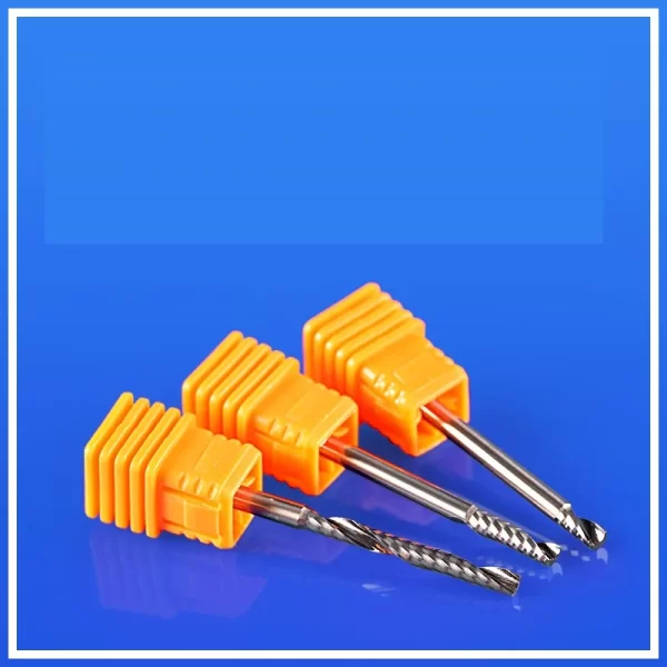 3.175mm single-edged spiral milling cutter acrylic PVC CNC computer engraving machine tool