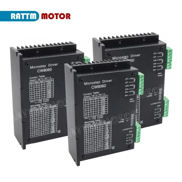 3Pcs of CW8060 Stepper motor driver 80V DC 6A 256 Microstep for Nema 17 23 Stepper Servo Motor