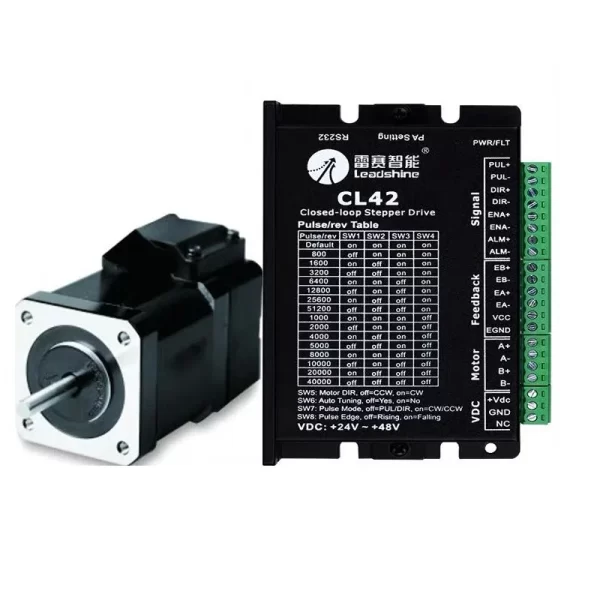 42CME08 Leadshine Closed Loop Stepper Motor NEMA 17 Servo motor instal 1000-Line Encoder 80W easy servo motors