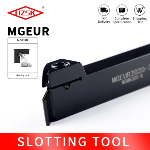 45° MGEUR2020 MGEUR2525 MGEUL2020 MGEUL2525 Grooving Tool Holder CNC Machine Lathe External Turning Tool CNC Cutter