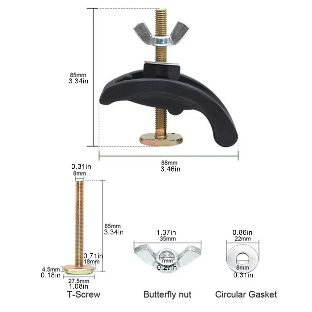 85mm T Track Clamp Bow Plate Sets CNC Milling Engraving Machine Parts Pressure Plate Clamp Fixture for T-slot Working Table - Image 4