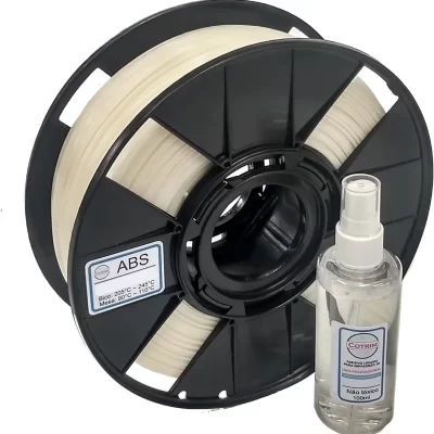 ABS 1,75mm 1.75mm Natural 1kg para impressoras 3D Adesivo Líquido Funnel Ed v heatbreak Xc build plate Cable chain Sewing ma