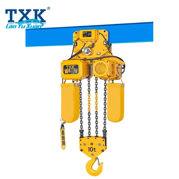 Best Selling TXK ER2 10 Ton Electric Chain Lifting Hoist with Trolley or Hook Type for Crane Construction Hoist Lifting Tools