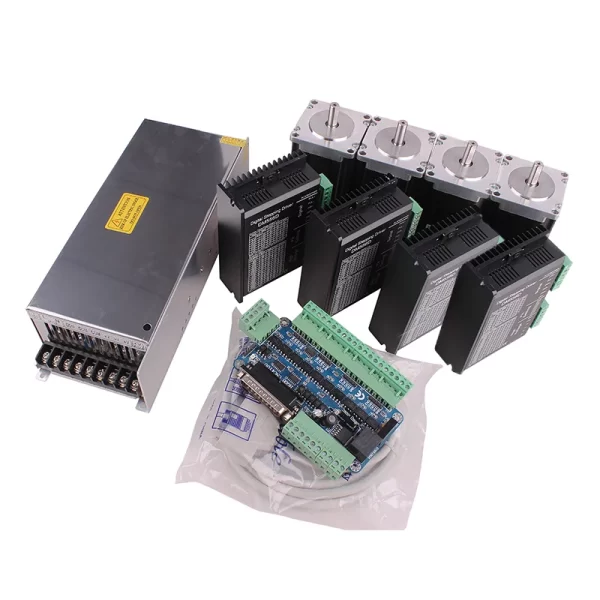 CNC kit 3 axis stepper motor Nema 23 17 42 With Mach3 Breakout Board DM556D Driver