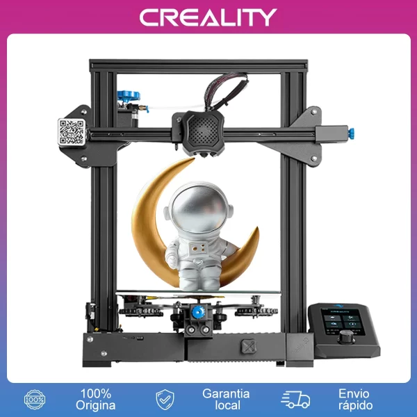 Creality Ender-3 v2 neo impressora 3d 32-bit silent mainboard cr-touch auto-nivelamento completo de extrusão de metal impressão
