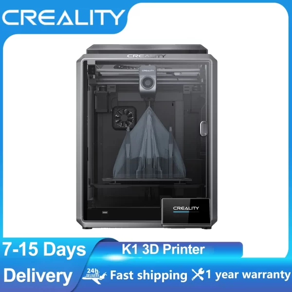 Creality K1 3D Printer 600mm/s High Speed Printing Auto Leveling Dual-gear direct drive extruder 32mm³/s Dual Fan Cooling