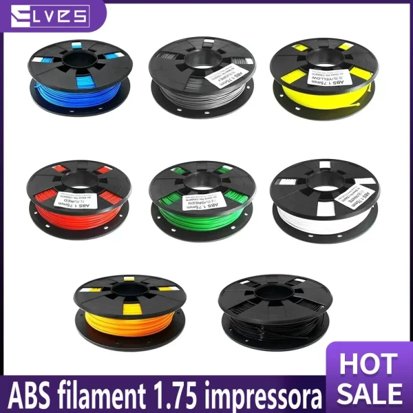 ELVES ABS Plastic 3D Printer 1.0kg 1.75MM Supplies Filament for RepRap 3D filament 1.75 impressora 3d filamento PLA