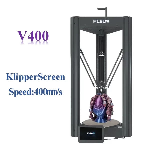 FLSUN V 400 400mm/s Klipper 3D Printer Super Fast Speeder Printing 7inches Touch Screen Moonraker Large Print Size 300x410mm