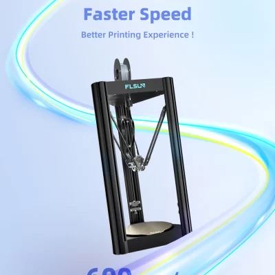 FLSUN V400 Flsun 3D Printer Delta FDM 600mm/s High Speed Printing size φ300mm*300mm*410mm BR Shipment