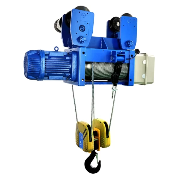 Food & Beverage Factory Overhead Crane Types Electric Pulley Lift Electric Wire Rope Hoist