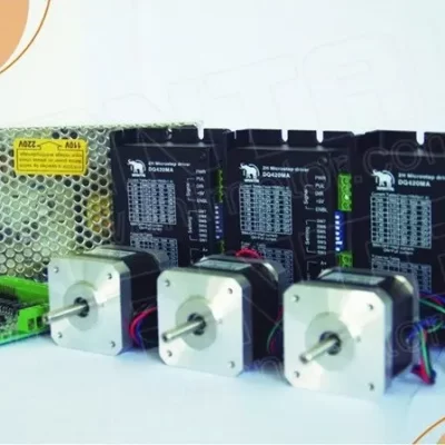 New Arrival! Wantai 3 Axis Nema 17 Stepper Motor 42BYGH801 54oz-in Driver DQ420MA 1.7A 36V 128Micro CNC RouterReprep DIY CNC
