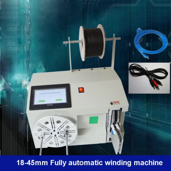 New touch-type fully automatic 18-45mm filament towing cord supplying cable tie cable for transmission of data machine for wind