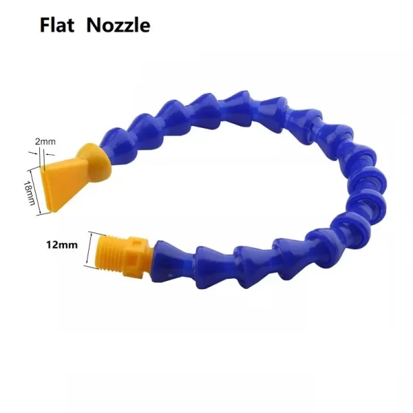 Plastic Hose Cooling Water Spray Hydraulic Machinery Adjustable Water Pipe Corrosion Resistant Flat Round Nozzle For CNC Lathe
