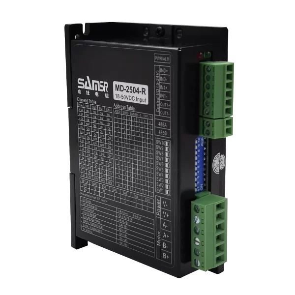 Samsr modbus bus control digital nema 17/23/24 stepper driver RS-485 communication MD-2504-R