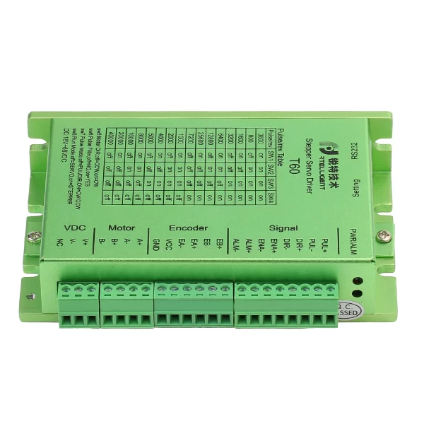 T60 China closed loop stepper motor driver 2 phase 24V-50V control Nema 17/23/24 stepper motor with encoder