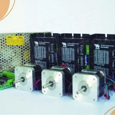 Top Recommend Wantai 3 Axis Nema 17 Stepper Motor 42BYGHW609 56oz-in Drivers DQ420MA 1.7A 36V 128Micro Power Reprep DIY CNCGrind