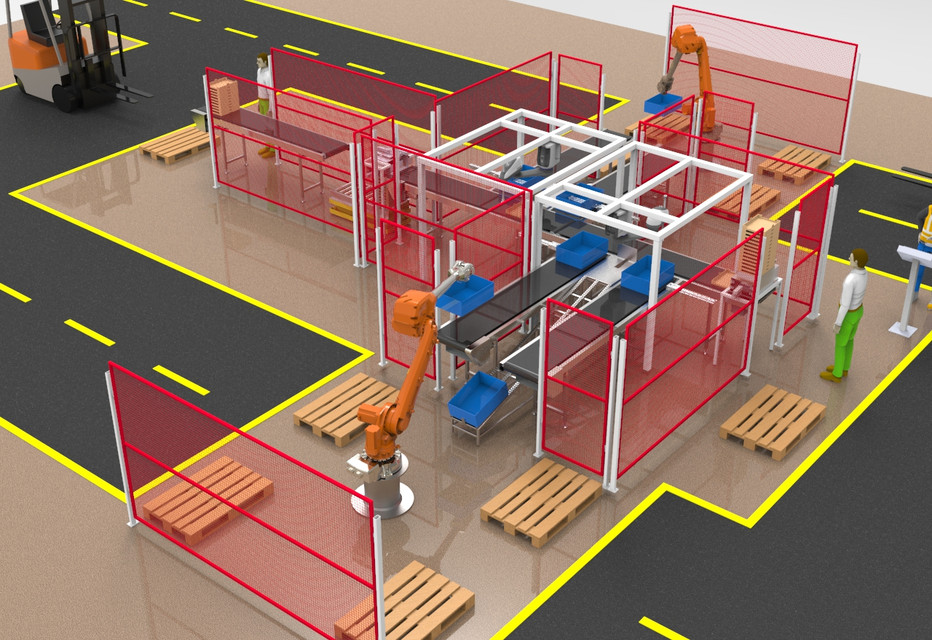 Automação de linha Montagem