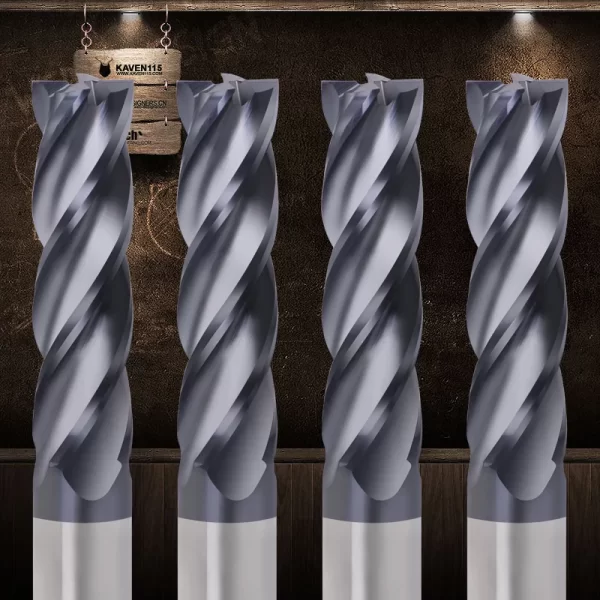 ZGT-Tungsten Steel Milling Cutter, 4 Flute Alloy, Carbide End Mill, CNC Tools, Metal Cutter, Wood Endmill, HRC50, 2mm, 3mm, 4mm, 6mm, 1Pc