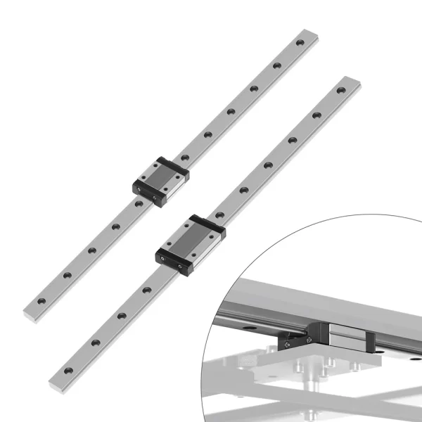 NOVO Núcleo de guia linear de impressora 3D xy MGN12H 100 150 200 250 300 350 400 450 500 550 600mm trilho linear + carrinho MGN12C ou MGN12H