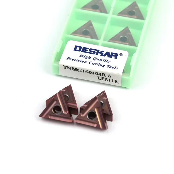 DESKAR Carbide Blade Ferramenta, ferramenta de torneamento de aço inoxidável, Torno CNC, Original, TNMG160404, TNMG160408, R-S L-S, LF6118