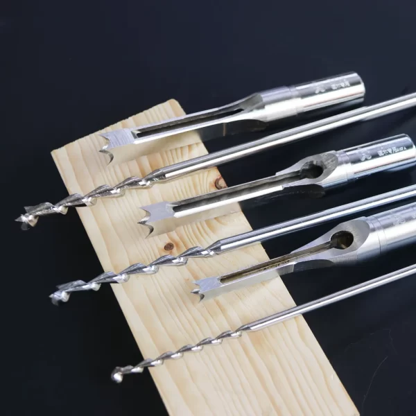 Forstner perfuração buraco quadrado oco mortise cinzel broca conjuntos de madeira 1/2 "5/16" haste adaptável 19mm na máquina de trabalhar madeira