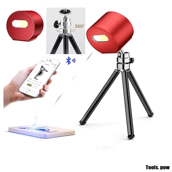 Gravador a laser Laserpecker 1 Mini máquina de mão com suporte, Desktop DIY Gravação a Laser Etcher, aplicativo móvel