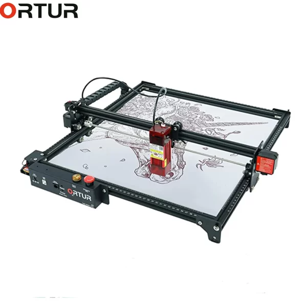 ORTUR-Gravador e cortador a laser com bocal de assistência a ar, Laser Master 2 Pro-S2-LF, Placa-mãe de 32 bits, LaserGRBL, melhor corte