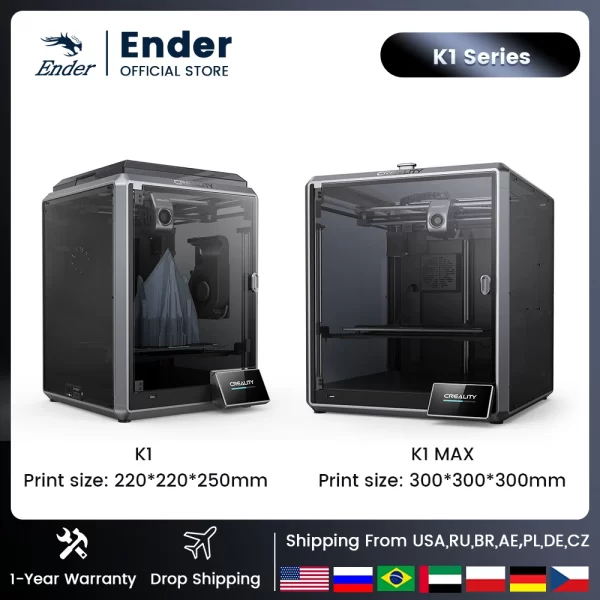 Creality-Extrusora de acionamento direto com engrenagem dupla, impressora 3D, máx. 32mm ³, fluxo S, velocidade de impressão Hotend, 600 m/s, K1 MAX