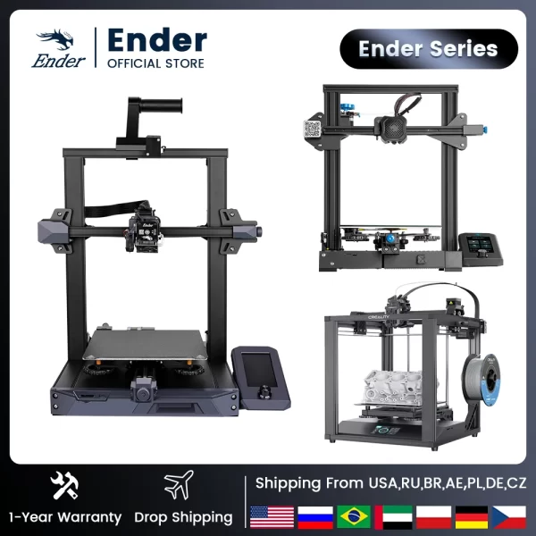 Creality fdm 3d impressora ender 3 v2/Ender-3/Ender-3 s1/Ender-3 pro/Ender-5/ender 5 pro/plus/Ender-6 impressora fdm impresora 3d