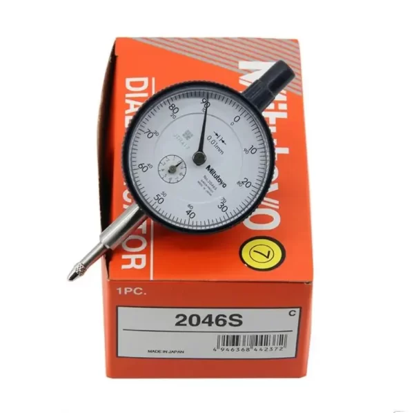 Mitutoyo-Standard Plunger Dial Indicator, Gauge Test Test, Japão, 2046S, 10mm