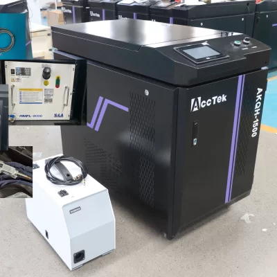 Máquina de Soldadura e Limpeza a Laser de Fibra, 3 em 1, Portátil, Portátil, Corte de Metal, Alumínio, 1000W, 1500W, 2000W, 3000W