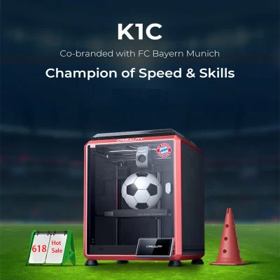 Creality-K1 Max K1C K1 FDM Impressora 3D, XY 600 mm/s, Impressão De Alta Velocidade, Velocidade De Impressão, Suporte Para Câmera AI, Nivelamento Automático Duplo
