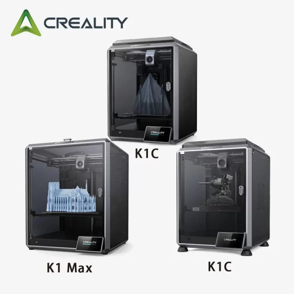Creality-Impressora 3D Totalmente Fechada, Impressora Rápida, 600 mms Max, Velocidade Máxima de Impressão, Tecnologia de Impressão FDM, K1C, K1-max, Série K1