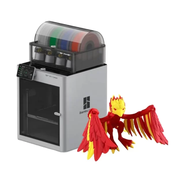 Bambu Lab X1-Carbon Combo Impressora 3D, Metal Industrial Grande Rápido Desktop, Multicolor Enclosed Core, XY FDM, Atacado