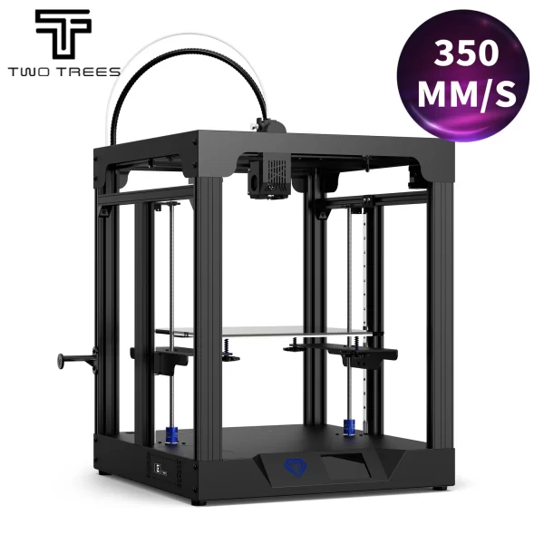 Twotrees-impressora colorida de alta velocidade, impressão de eixo duplo Z, impressora 3D, armação metálica, núcleo, XY, FDM, Hotbed, PEI, cor, PA, PC, PLA, SP-5, V3