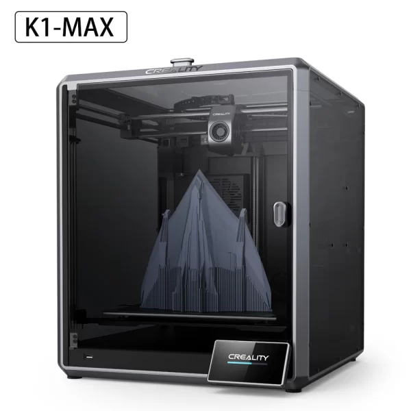 Impressora do Creality-k1max 3d, 600 m/s, engrenagem dobro, extrusora da movimentação direta