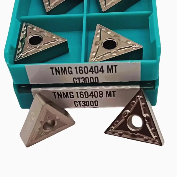 Carbide Insert External Turning Tool, Torno CNC Cutting Tool, Alta Qualidade, TNMG 160408 MT CT3000