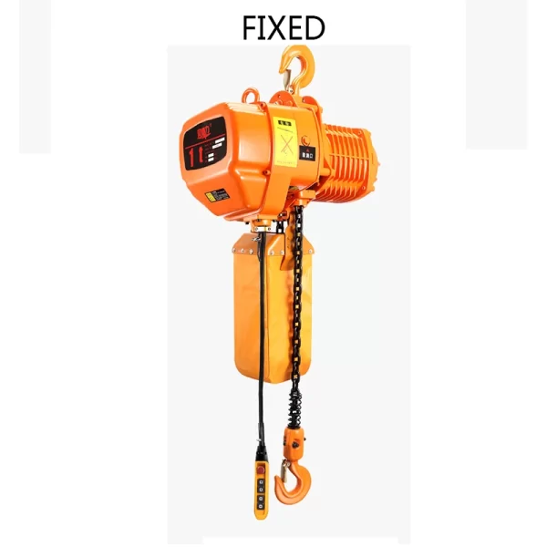Guindaste Chain elétrico aéreo portátil da grua, única corrente fixa, levantamento industrial, 220V, 1100W, 1500W