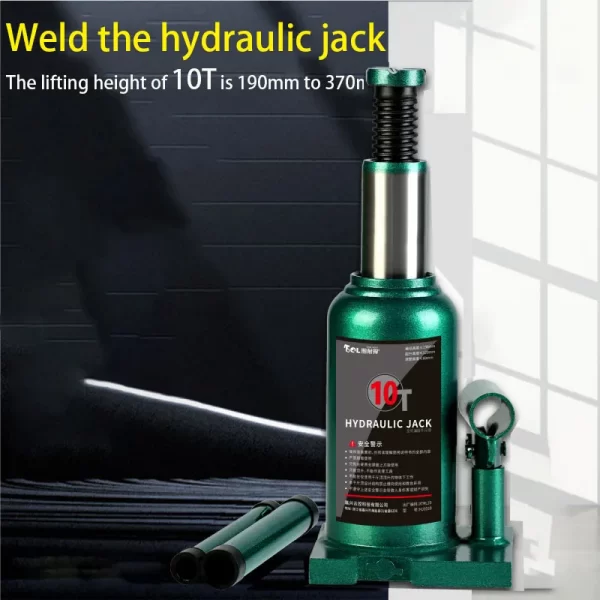 Jack hidráulico vertical superior soldado para o carro e o caminhão, reparo do auto, pressão do óleo, 10 toneladas