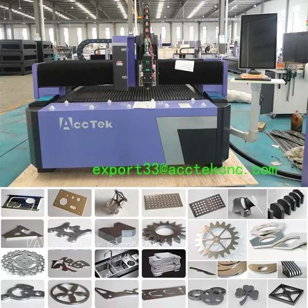 Máquina de corte do laser da fibra do aço inoxidável do CNC, cortador dos pés da folha do metal, 1500x3000mm, 2000W, 3000W, 4000W, 6000W, 3015