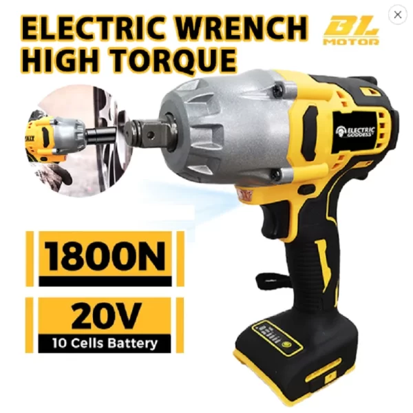 Goddess-Chave Elétrica Sem Fio, High Torque, Sem Escova, Sem Fio, Impacto, Ferramentas Elétricas, Home DIY, Dewalt, Bateria de 20V, 1 in, 2in